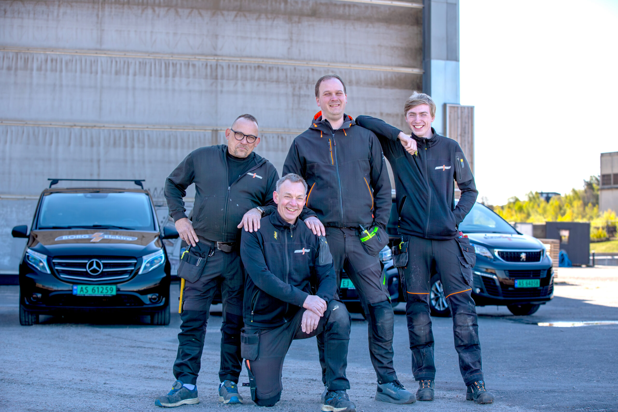 Elektriker fra Borg Elektro på oppdrag